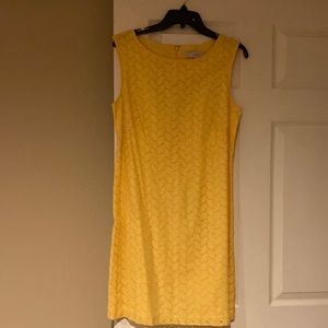 Beautiful yellow dress from Ann Loft, size 8, never worn but took tags off
